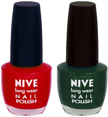 

Nive Colour Blast Nail Lacquer Red,Green(Pack of 2)