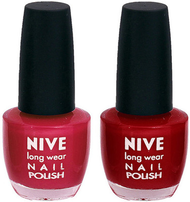 

Nive Colour Blast Nail Polish 13102346 Pink,Red(Pack of 2)