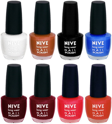 

Nive Colour Blast Nail Lacquer (Set of 8 Nail Polish) 3005201766 Multicolor(Pack of 8)