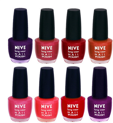 

Nive Colour Blast Nail Lacquer (Set of 8 Nail Polish) 3005201748 Multicolor(Pack of 8)
