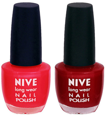 

Nive Colour Blast Nail Polish 13102309 Red,Red(Pack of 2)