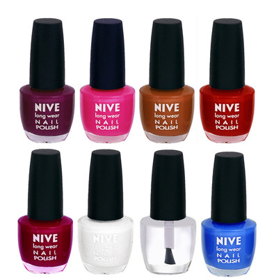 

Nive Colour Blast Nail Lacquer (Set of 8 Nail Polish) 3005201738 Multicolor(Pack of 8)