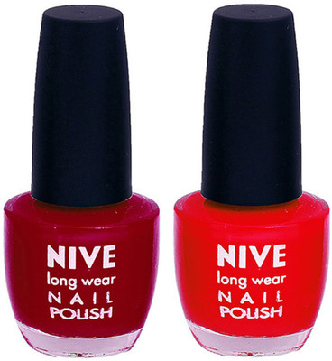 

Nive Colour Blast Nail Lacquer Pink,Red(Pack of 2)