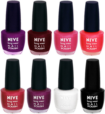 

Nive Colour Blast Nail Lacquer (Set of 8 Nail Polish) 3005201758 Multicolor(Pack of 8)