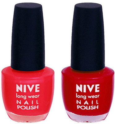 

Nive Colour Blast Nail Polish 13102329 Red,Red(Pack of 2)