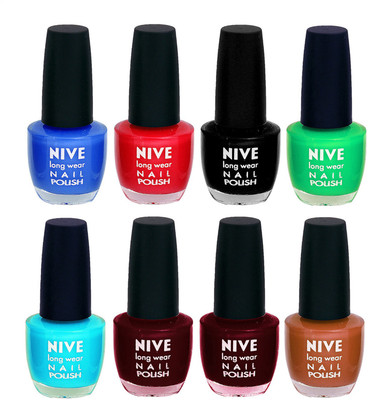 

Nive Colour Blast Nail Lacquer (Set of 8 Nail Polish) 3005201745 Multicolor(Pack of 8)