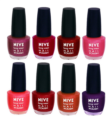 

Nive Colour Blast Nail Lacquer (Set of 8 Nail Polish) 3005201717 Multicolor(Pack of 8)