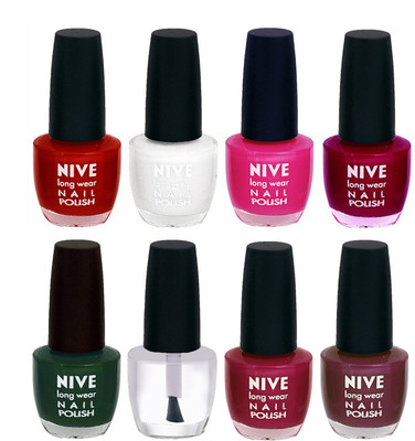 

Nive Colour Blast Nail Lacquer (Set of 8 Nail Polish) 3005201753 Multicolor(Pack of 8)