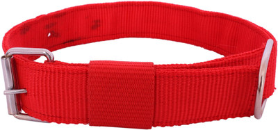 

SRI High Quality Strong Nylon Dog Collar 1.5 INCH Dog Everyday Collar(, Red