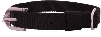 

SRI High Quality Strong Nylon Dog Collar 1.2 INCH Dog Everyday Collar(, Black