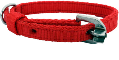 

SRI Strong Nylon Collar for Dog and Cat 0.5 INCH, Dog Everyday Collar(, Red