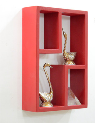 

Devarth Interio MDF Wall Shelf(Number of Shelves - 3, Red)