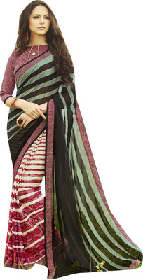 Shaily Retails Embellished Fashion Georgette Saree(Multicolor)