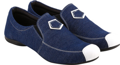 

Kzaara Slip On Sneakers For Men(Navy, White