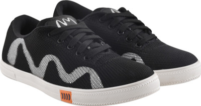 

WalkJump canvas shoes, casuals, lifestyle Sneakers For Men(Black