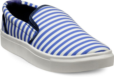 Juan David Slip On Sneakers For Men(Blue, White