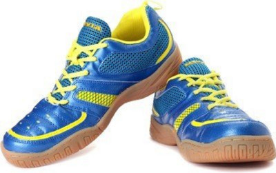 

Nivia Achiever Badminton Shoes For Men(Yellow, Blue