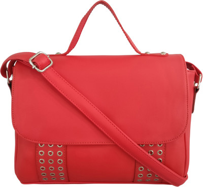 

Toteteca Bag Works Women Casual Red PU Sling Bag