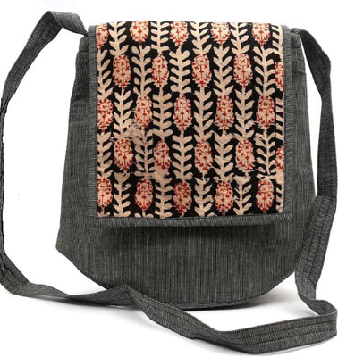 

Aditi Trends Women Casual Grey Cotton Sling Bag