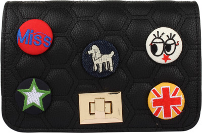 

20 Dresses Women Casual Black PU Sling Bag