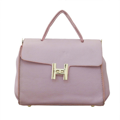 

Heels & Handles Women Formal Pink PU Satchel