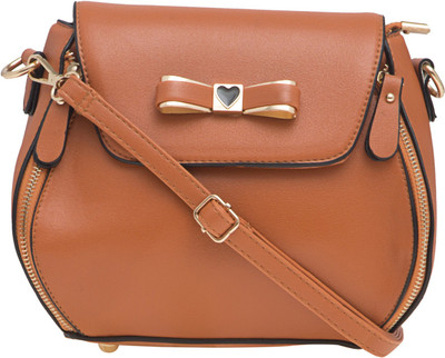 

20 Dresses Women Formal Tan PU Sling Bag