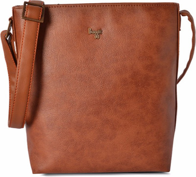 Baggit Women Casual Tan PU Sling Bag