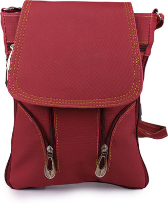 

STYLEFASHION Girls Casual Maroon PU Sling Bag