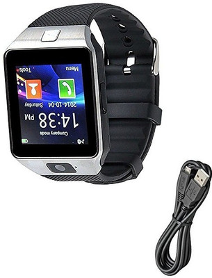 

ESTAR Smartwatch with calling function compatible with LG Optimus Hub E510 Silver Smartwatch(Black Strap Regular)