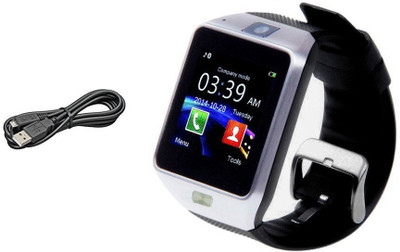 

ESTAR Smartwatch with calling function compatible with LG Optimus Sol E730 Silver Smartwatch(Black Strap Regular)