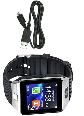 

ESTAR Smartwatch with calling function compatible with LG Optimus L3 E400 Silver Smartwatch(Black Strap Regular)