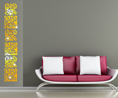 

Naveed Arts  AcrylicSticker Sticker(Pack of 6, Gold