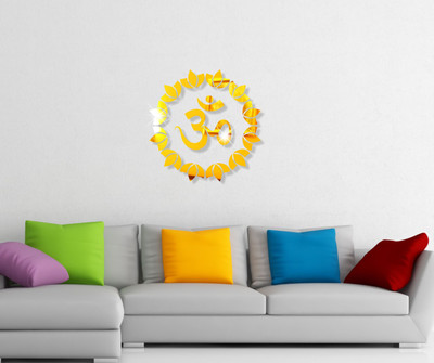 

Naveed Arts  Acrylic Sticker Sticker(Pack of 2, Gold