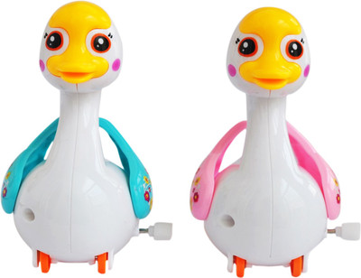 

Trinkets & More - Wind Up Toys Cute Swimming Ducks (Set of 2) | Swim in Water | Robust and Sturdy | Fun Toys Babies Toddlers Kids 12+ Months (Random Colours)(Multicolor)