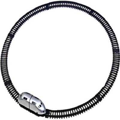 

DINAARKAN HIGH SPEED TRAIN WITH BATTERIES(Silver, Black), Black;silver