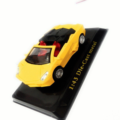 

DINAARKAN DINKAN DIE CAST YELLOW METAL CAR WITH PULL BACK ACTION(Yellow)
