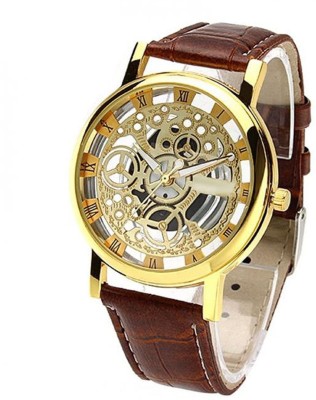 Imago Golden Dial Mechanical Watch Watch  - For Men & Women   Watches  (Imago)