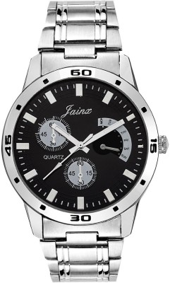 Jainx JM241 Chronograph Pattern Black Dial Chain Watch  - For Men   Watches  (Jainx)