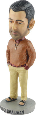 

Wowheads Salman Khan Bobbleheads, Bajrangi Bhaijaan, India Bollywood, Resin 7 inches(Beige)