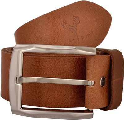 

Corium Men Tan Genuine Leather Belt