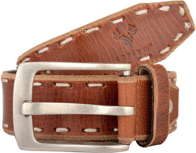 

Corium Men Tan Genuine Leather Belt