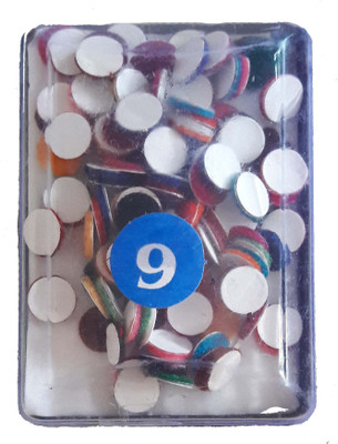 

Apex Multi-Color Round Shape Bindi (SIZE-9) Girls & Women Multicolor Bindis(Fashion)