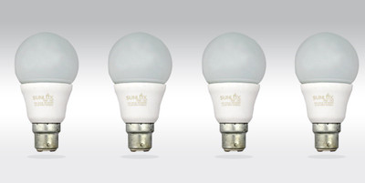 

SUNLUX 5 W Round B22 LED Bulb(White, Pack of 4)