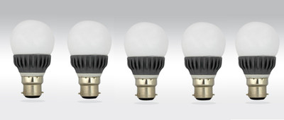 

SUNLUX 3 W Round B22 LED Bulb(White, Pack of 5)