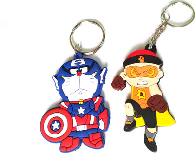 zhosy raju and cartoon Locking Key Chain(Multicolor)