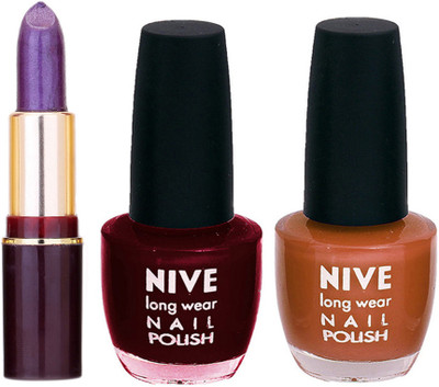 

Lady Fashion NIVE NAIL POLISH + LIPSTICK COMBO(Set of 3)