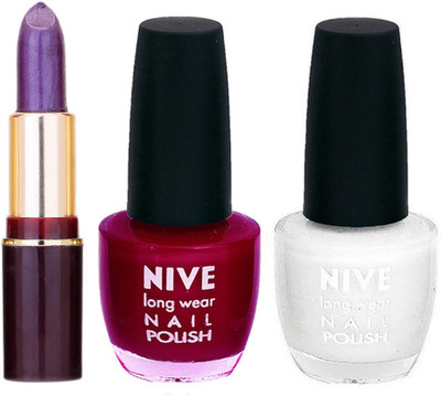 

Lady Fashion NIVE NAIL POLISH + LIPSTICK COMBO(Set of 3)