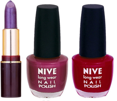 

Lady Fashion NIVE NAIL POLISH + LIPSTICK COMBO(Set of)