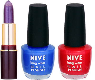 

Lady Fashion NIVE NAIL POLISH + LIPSTICK COMBO(Set of 3)