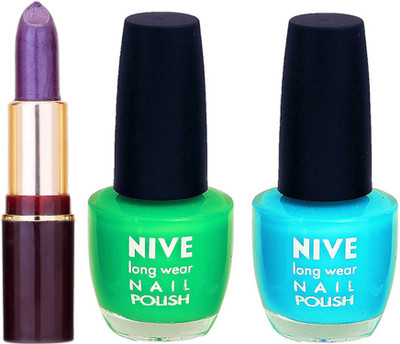 

Lady Fashion NIVE NAIL POLISH + LIPSTICK COMBO(Set of 3)